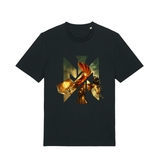 Black Printed T-shirt Front