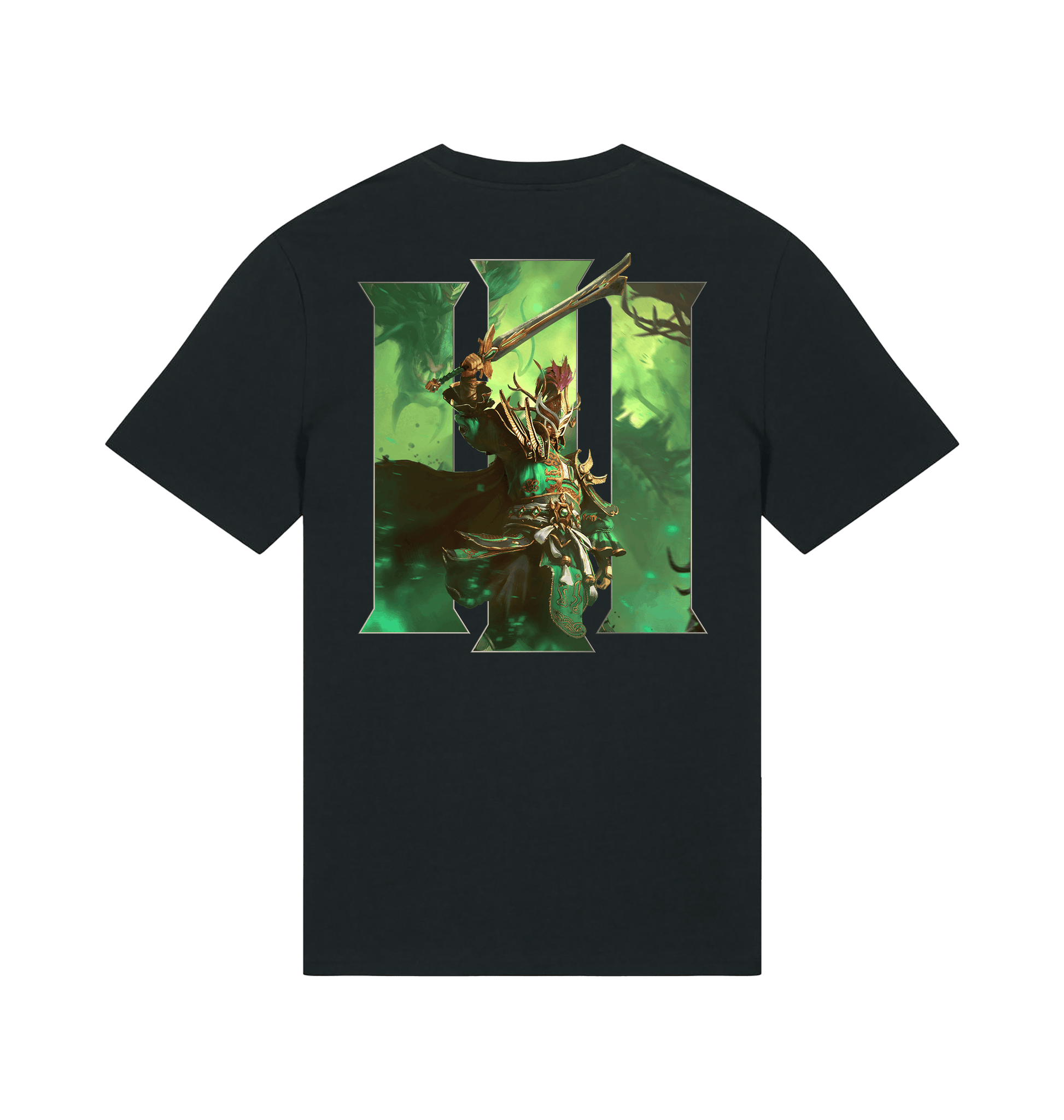 Black Printed T-shirt Back