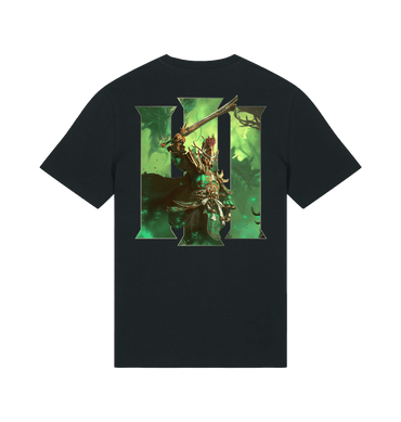 Black Printed T-shirt Back