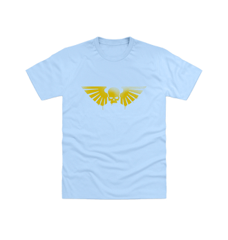 Light Blue Astra Militarum Graffiti Insignia T Shirt