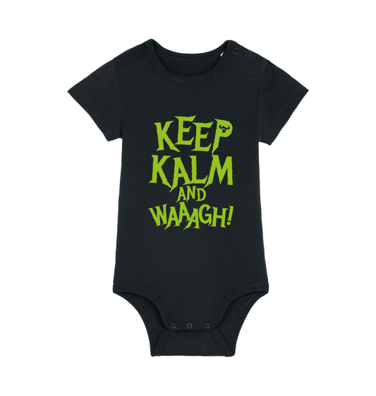 Black Printed baby grow