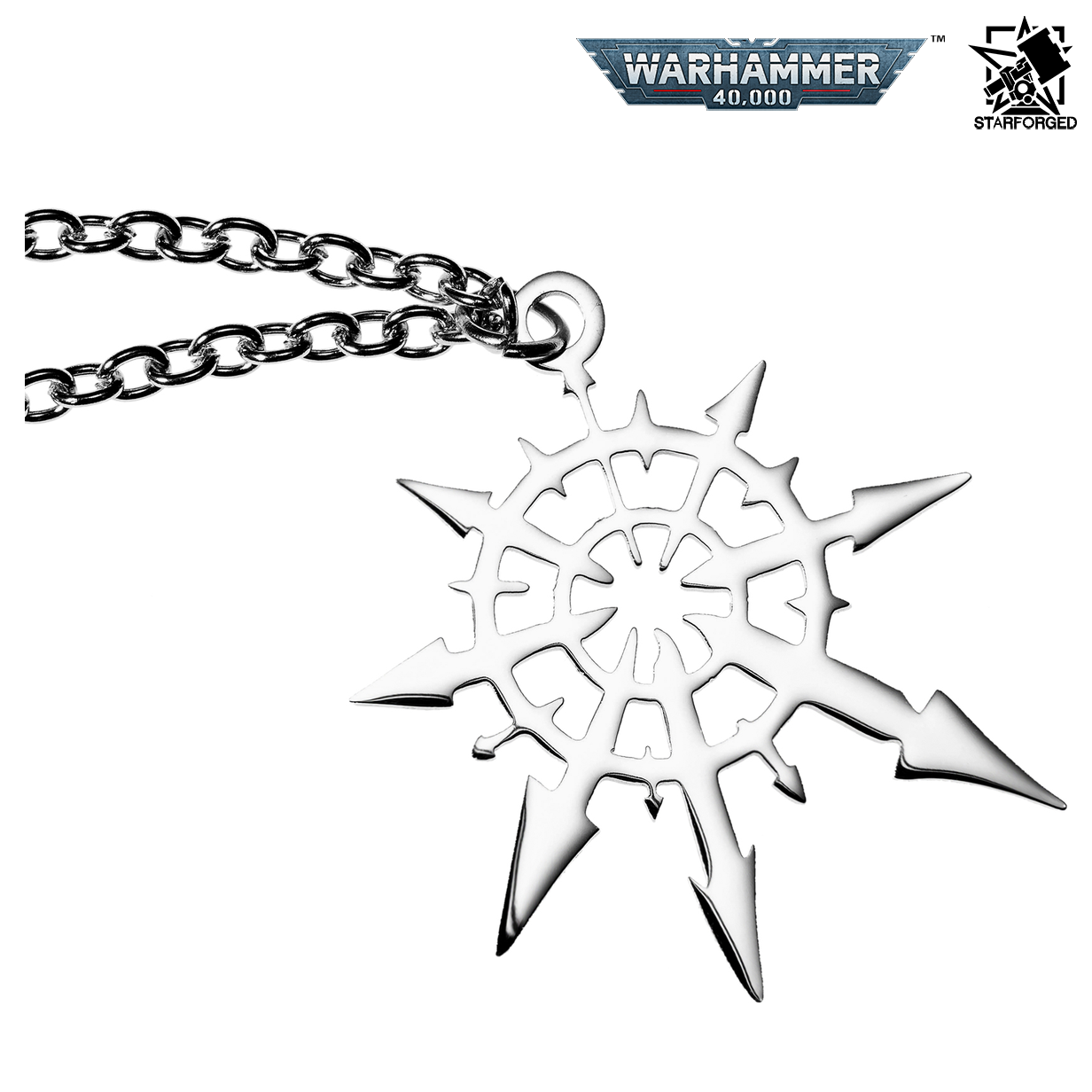 Starforged Warhammer 40,000 Faction Chaos Four Gods Undivided Necklace