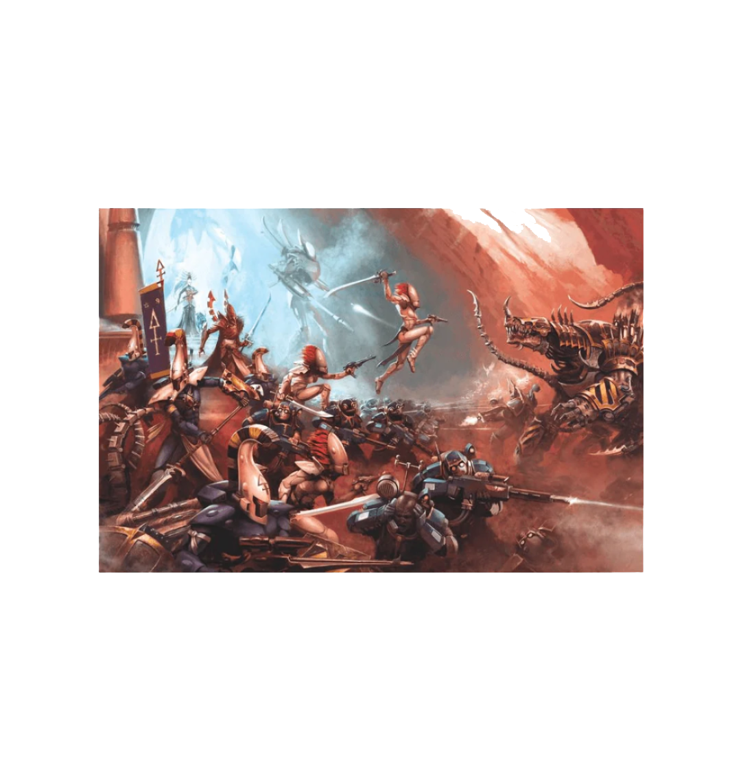 Unframed Aeldari Battle For Hymnos Poster