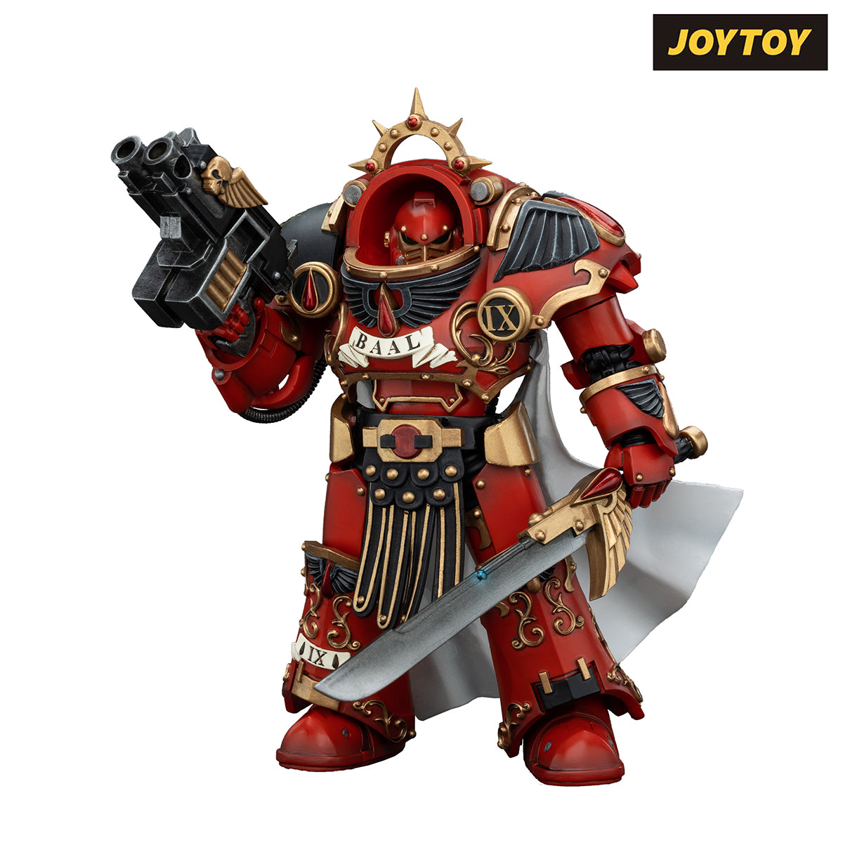 JoyToy Warhammer The Horus Heresy Action Figure - Blood Angels, Legion Praetor with Tartaros Terminator Armour (1/18 Scale)