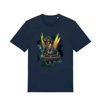 French Navy Printed T-shirt