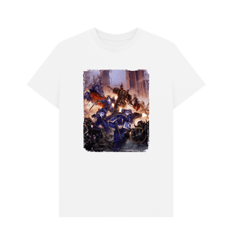 White Ultramarines Gravis Captain White T Shirt