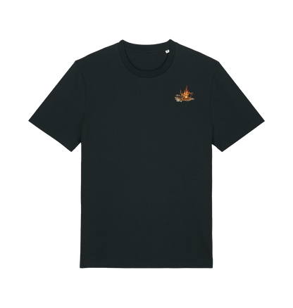 Black Printed T-shirt Front