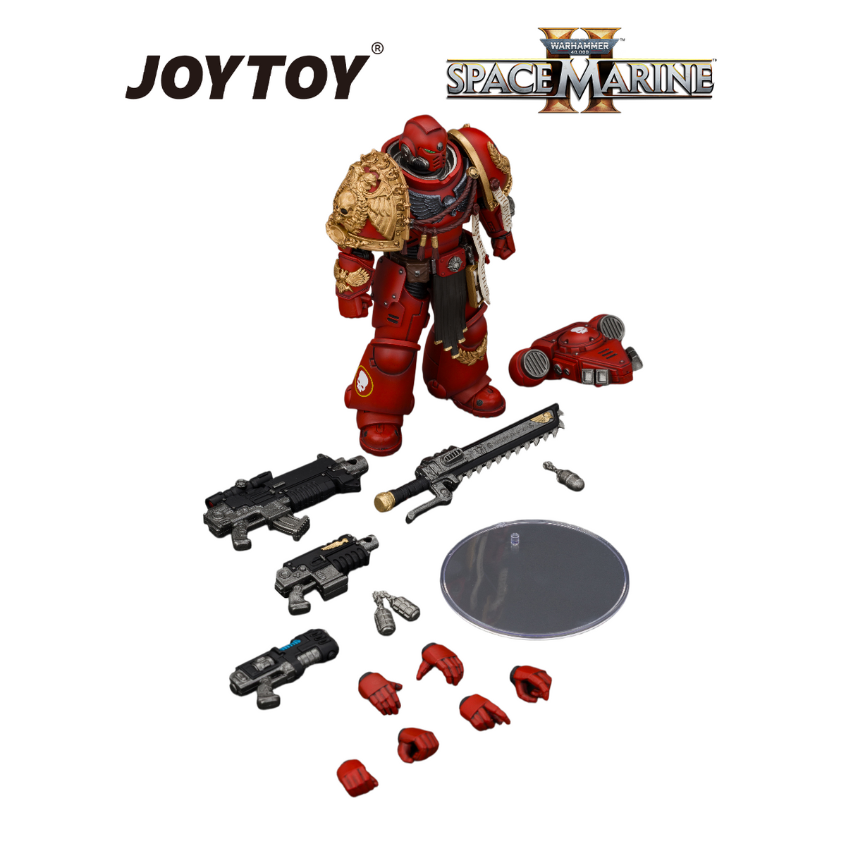 JOYTOY Warhammer 40,000: Space Marine 2 - Game Edition Blood Angels Veteran (1/18 Scale) – product image 9