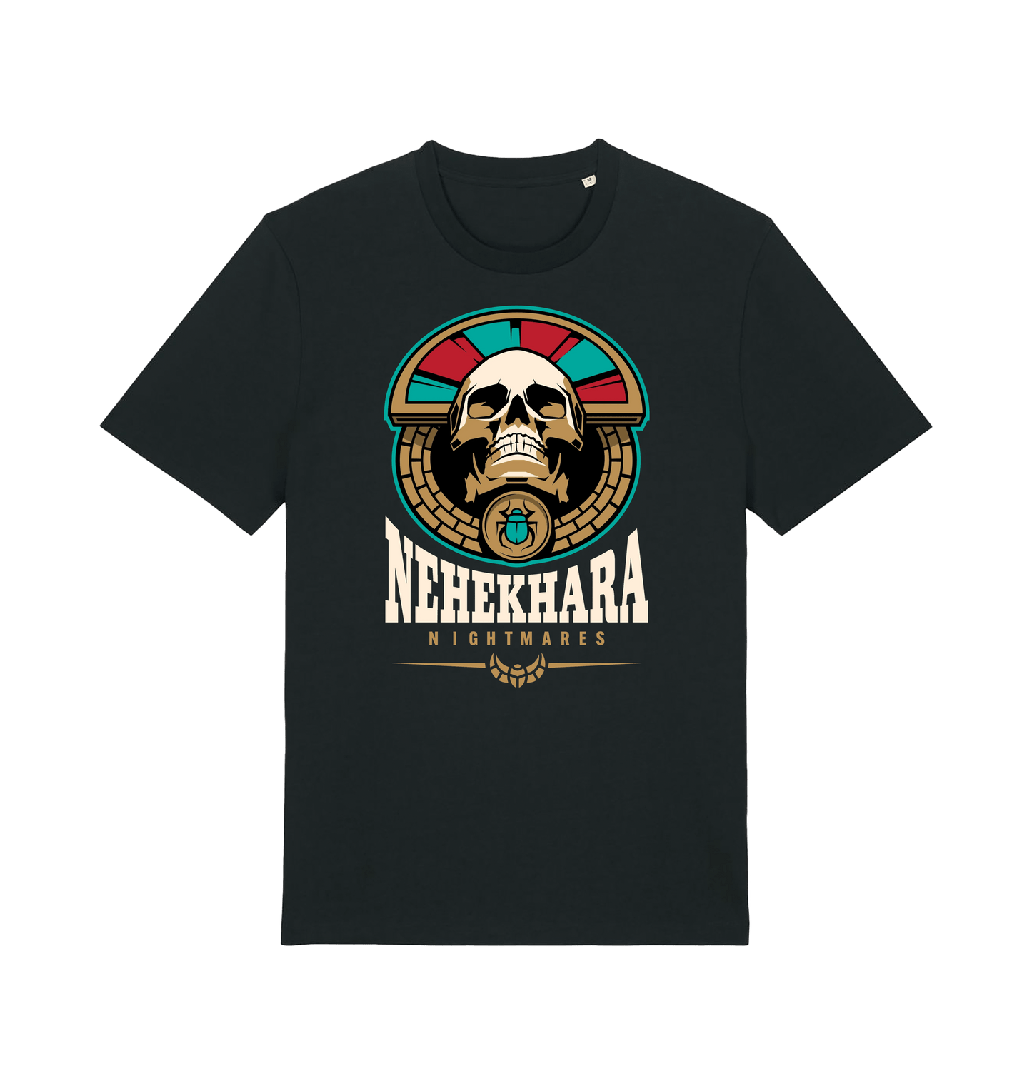 Black Printed T-shirt Front