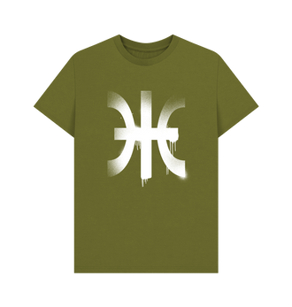 Moss Green Harlequins Graffiti Insignia T Shirt