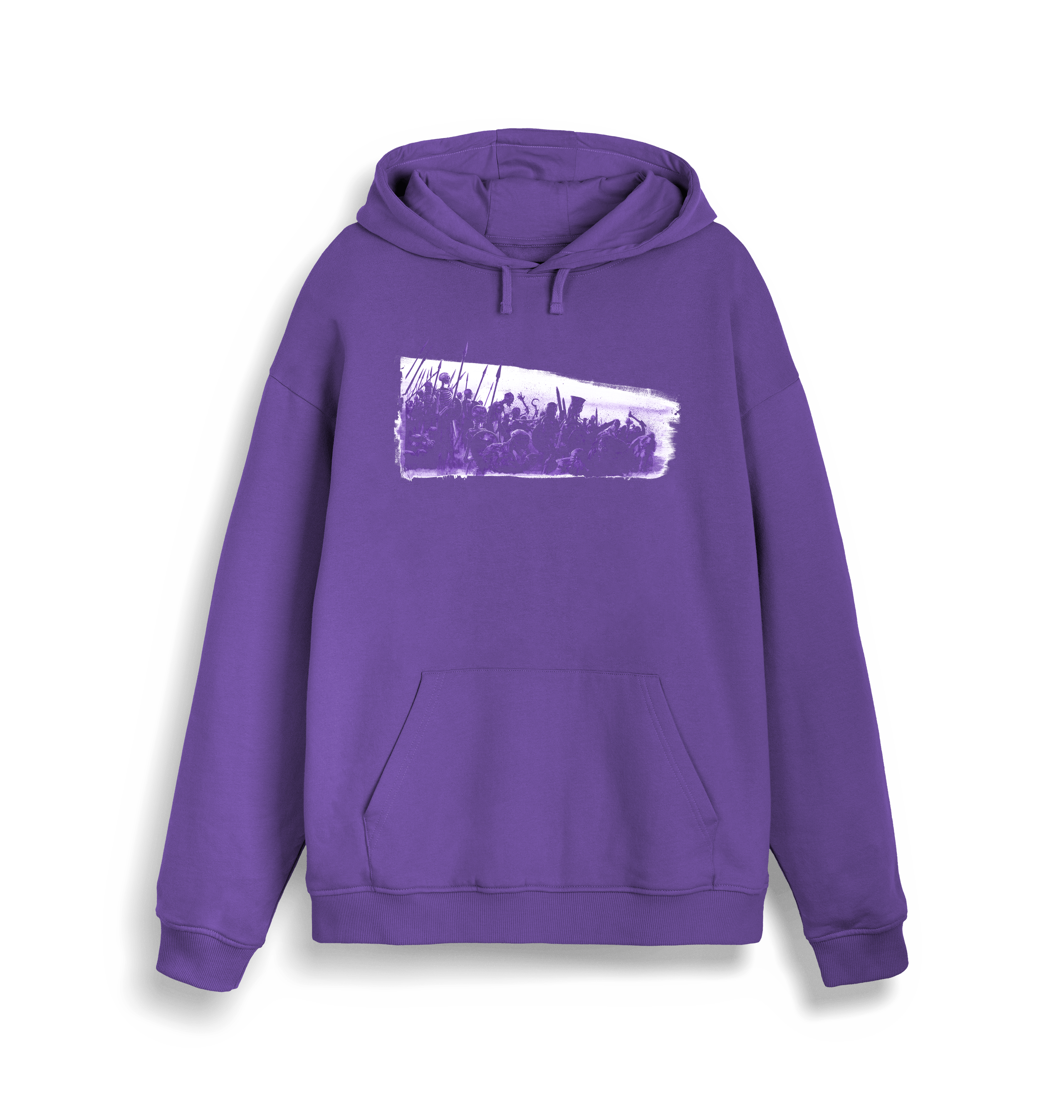 Purple Love Printed Sweater Front