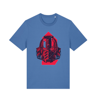 Bright Blue Premium Space Marine 2 Titus' Helm T Shirt