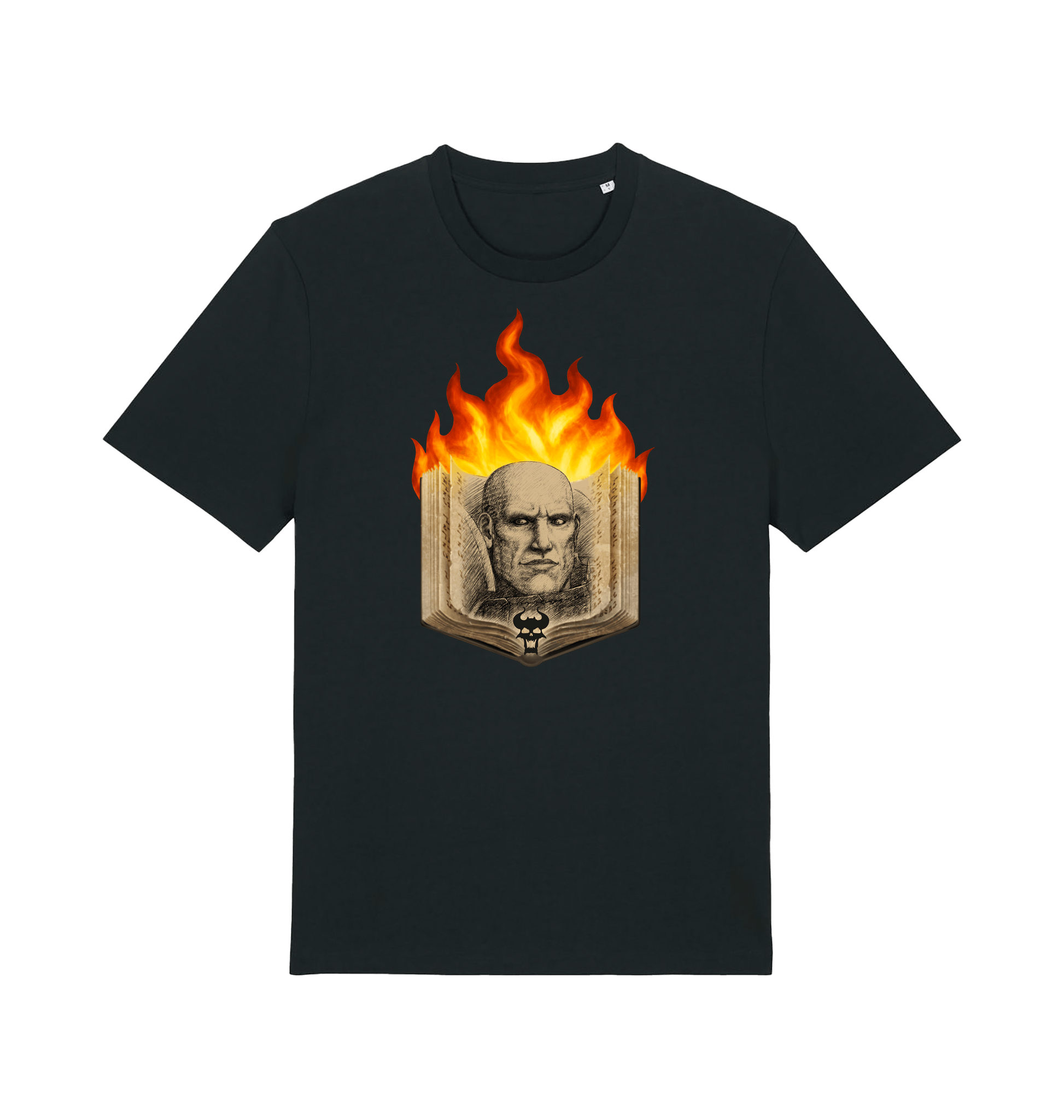 Black Printed T-shirt Front