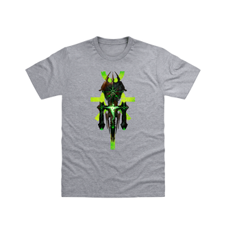 Ringspun Sport Grey Necrons Silent King Icon Design T Shirt