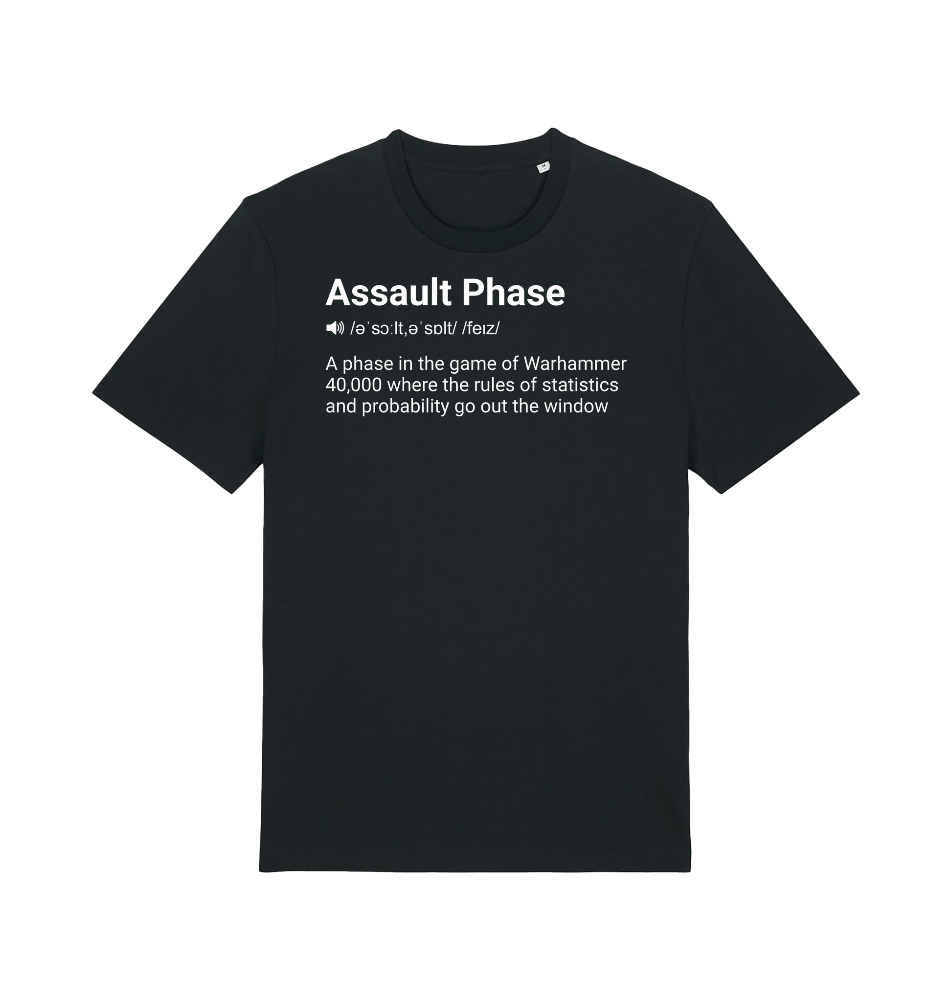 Black Printed T-shirt Front