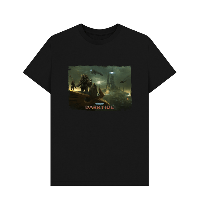 Black Darktide Artwork Distressed T Shirt