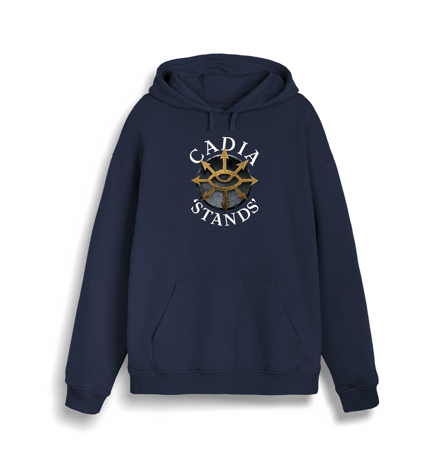 French Navy Printed Sweater Front