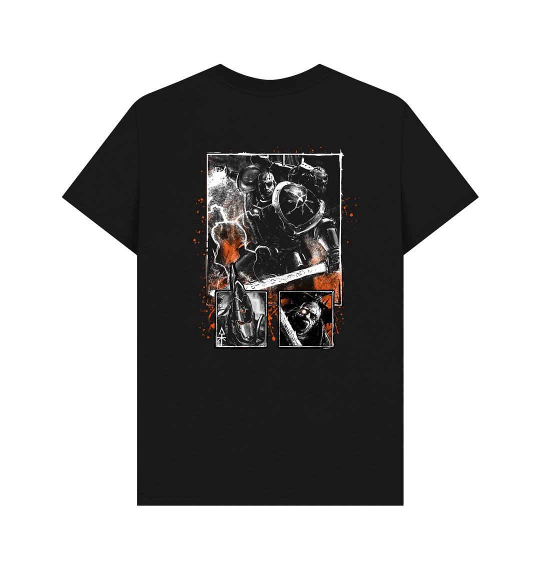 Black Printed T-shirt Back
