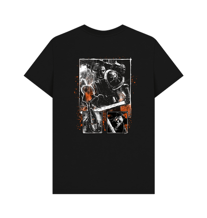 Black Printed T-shirt Back