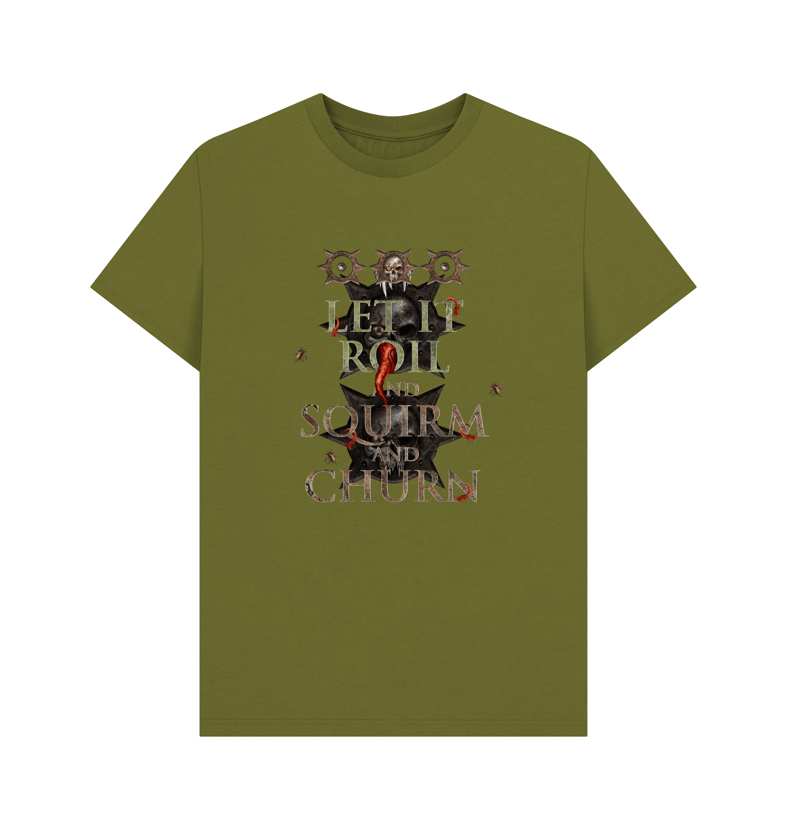 Moss Green Death Guard Roil, Squirm & Churn T Shirt
