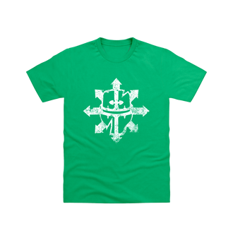 Irish Green Chaos Knights Battleworn Insignia T Shirt