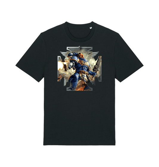 Black Printed T-shirt Front