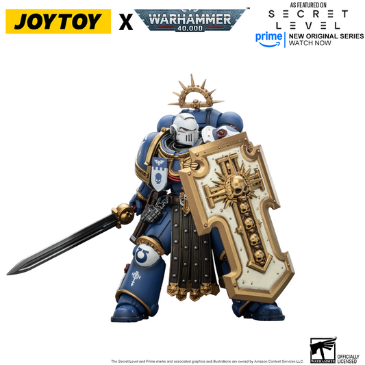 JoyToy Warhammer 40,000 Action Figure - Torvald with Power Sword, Stormshield and Bolt Pistol (1/18 Scale) Preorder