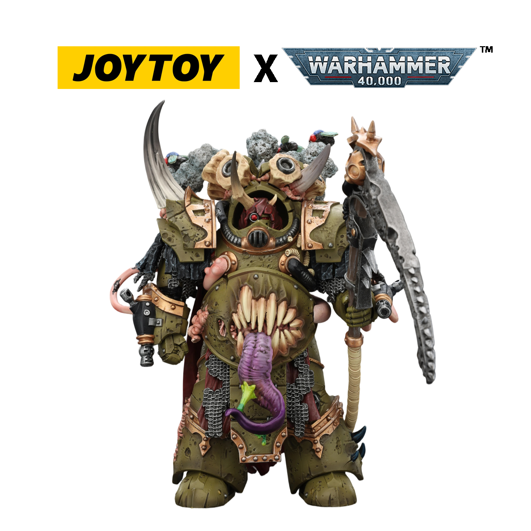 JoyToy Warhammer 40,000 Action Figure - Death Guard, Deathshroud Terminator Champion (1/18 Scale) Preorder