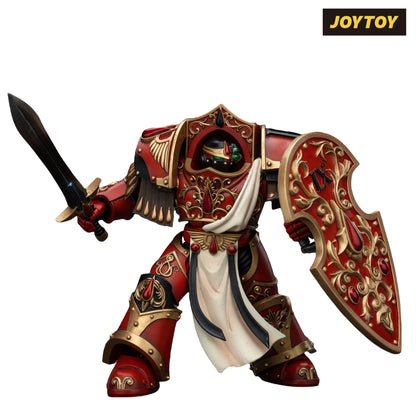 JoyToy Warhammer The Horus Heresy Action Figure - Blood Angels, Crimson Paladin with Iliastus Assault Cannon (1/18 Scale)