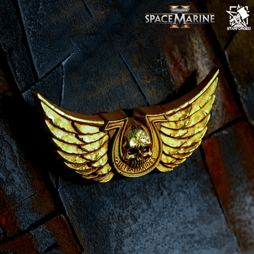 Starforged Warhammer 40,000: Space Marine 2 Ultramarines Courage & Honour Pin Badge