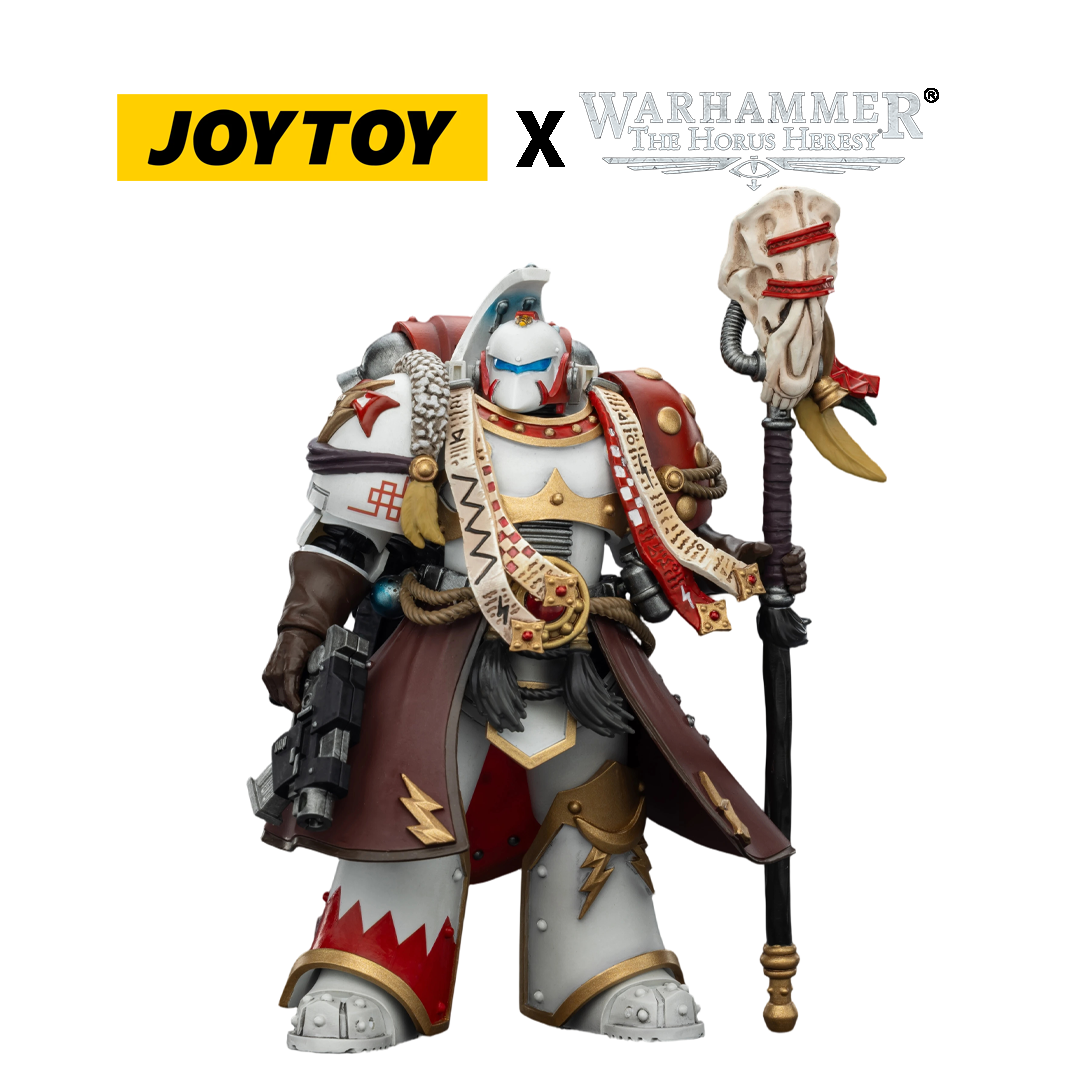 JOYTOY Warhammer The Horus Heresy Action Figure - White Scars, Stormseer Consul with Force Staff and Bolt Pistol (1/18 Scale) Preorder