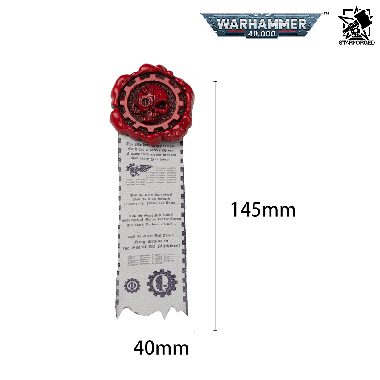 Starforged Warhammer 40,000 Adeptus Mechanicus Purity Seal Brooch