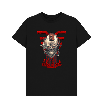 Black World Eaters Skull Logo T Shirt