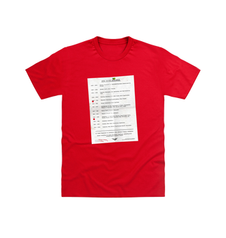 Red Guardsmen Daily Schedule T Shirt