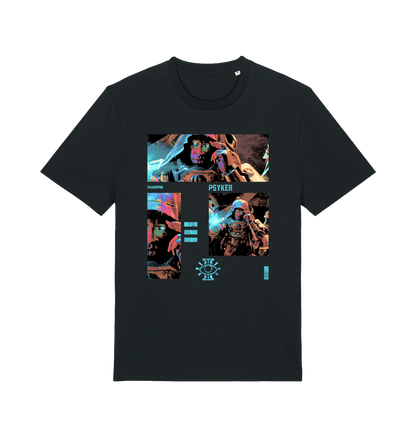 Black Printed T-shirt Front