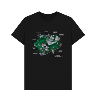 Black Predator Annihilator Internals T Shirt