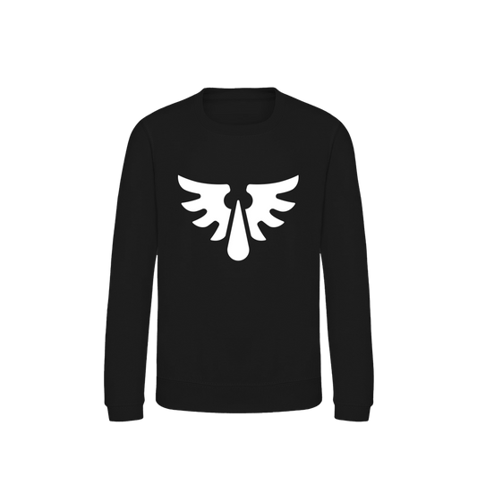 Deep Black Printed Sweater