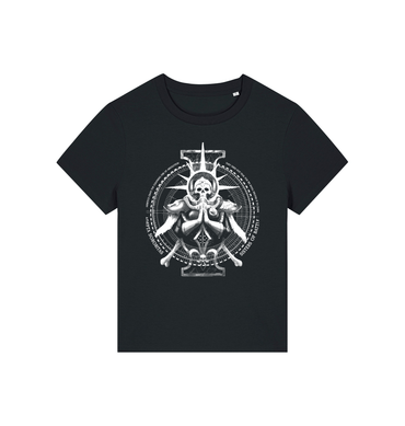 Black Printed T-shirt Front