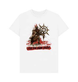 White For The Dark Gods Cultist White T Shirt