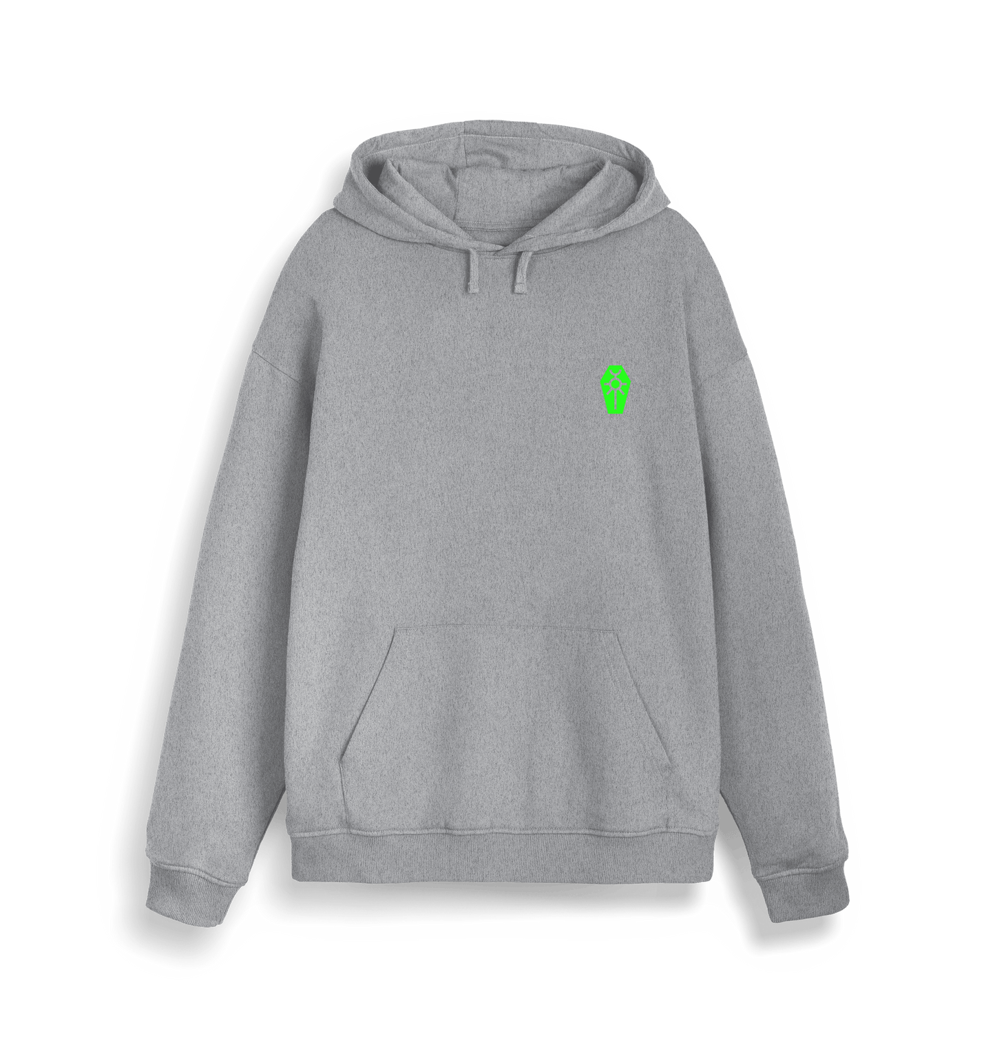 Heather Grey Printed Sweater Front