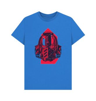 Bright Blue Premium Warhammer 40,000: Space Marine 2 Titus' Helm T Shirt