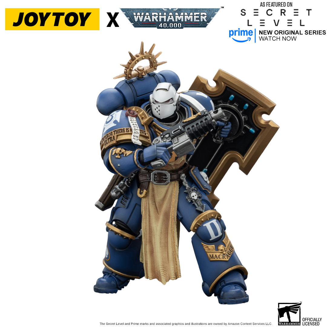 JoyToy Warhammer 40,000 Action Figure - Levantus with Power Sword, Stormshield and Bolt Pistol (1/18 Scale) Preorder