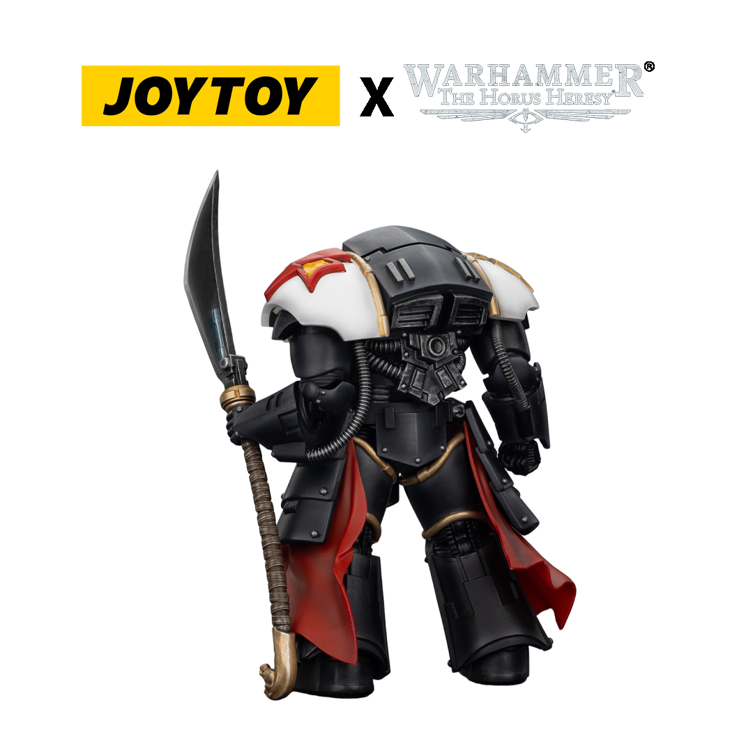 JoyToy Warhammer The Horus Heresy Action Figure - White Scars, Ebon Keshig Terminator 1 with Power Glaive (1/18 Scale) Preorder
