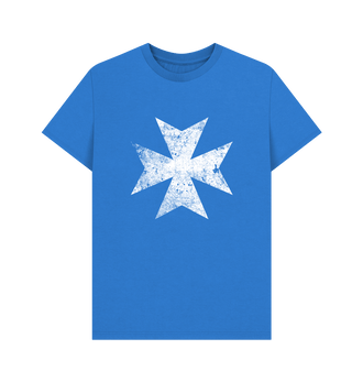 Bright Blue Black Templars Battleworn Insignia T Shirt