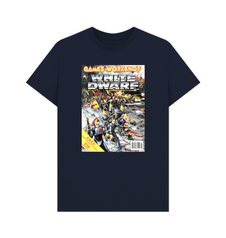 Navy Blue White Dwarf Issue 147 T Shirt