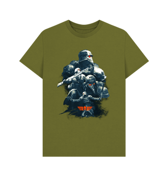 Moss Green Printed T-shirt