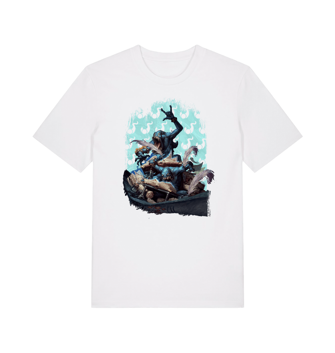 White Printed T-shirt Front