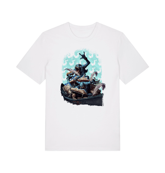 White Printed T-shirt Front