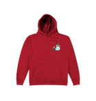 Fire Red Red Gobbo Double Print Hoodie