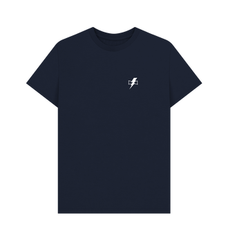 Navy Blue White Scars Insignia T Shirt